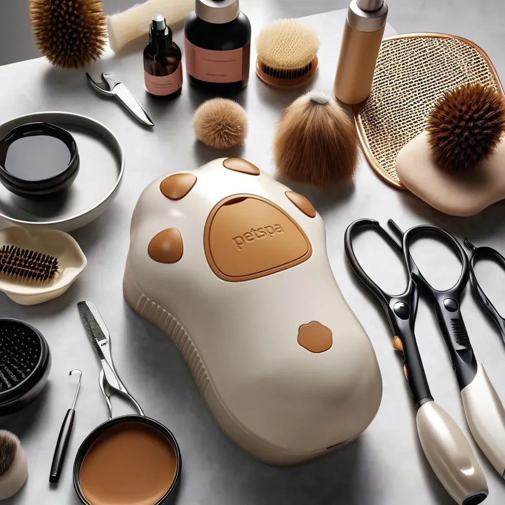 3-in-1 Steam Cat Brush – Rotating Grooming, Hair Removal & Massage Comb with Spray